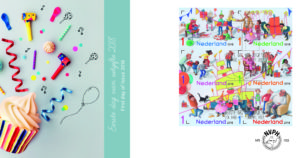 postzegel verjaardag feest NVPH